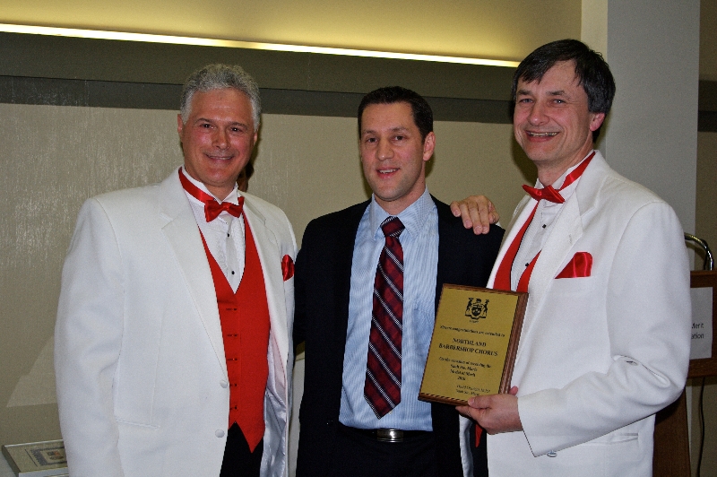 Accepting Plaque from MP David Orazietti - May 7 2011